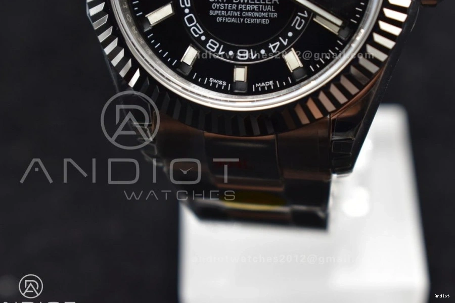 on SS A23J Black SS Oyster Edition Dial Skydweller Best Noob Bracelet 0515